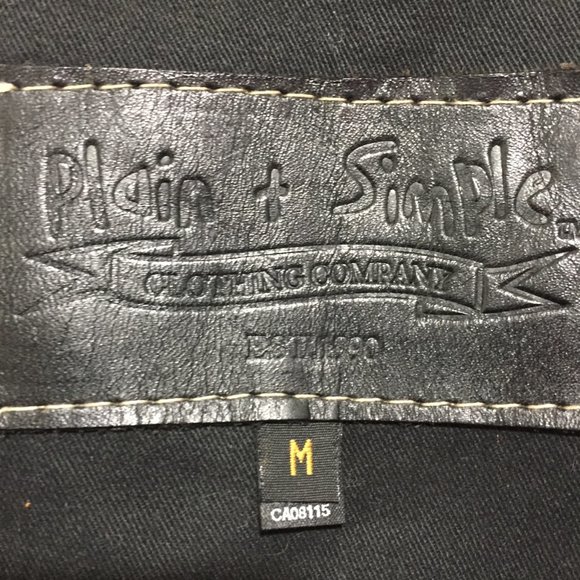 VINTAGE PLAIN & SIMPLE LEATHER VESTS SIZE M - Picture 8 of 8